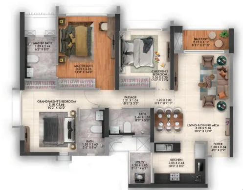 Joy on the treetops - 3bhk