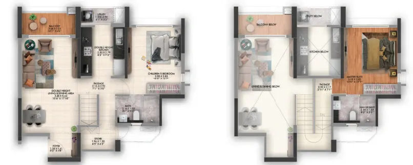 Joy on the treetops - 3bhk Duplex